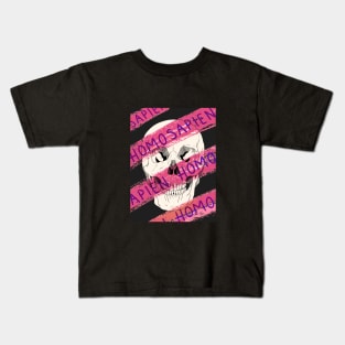 Homo Sapien Variant Pink Kids T-Shirt